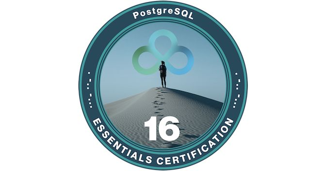 Open-source PostgreSQL® Learning Plan – v17 badge